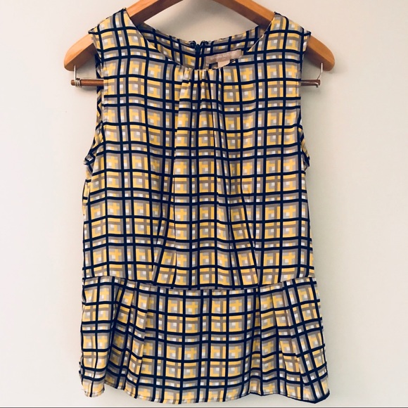 Banana Republic zipper back sleeveless blouse sz 8 - Picture 2 of 5